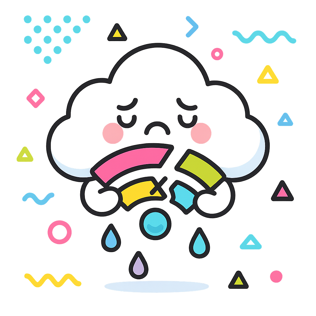 Illustration of Sad cloud no wifi