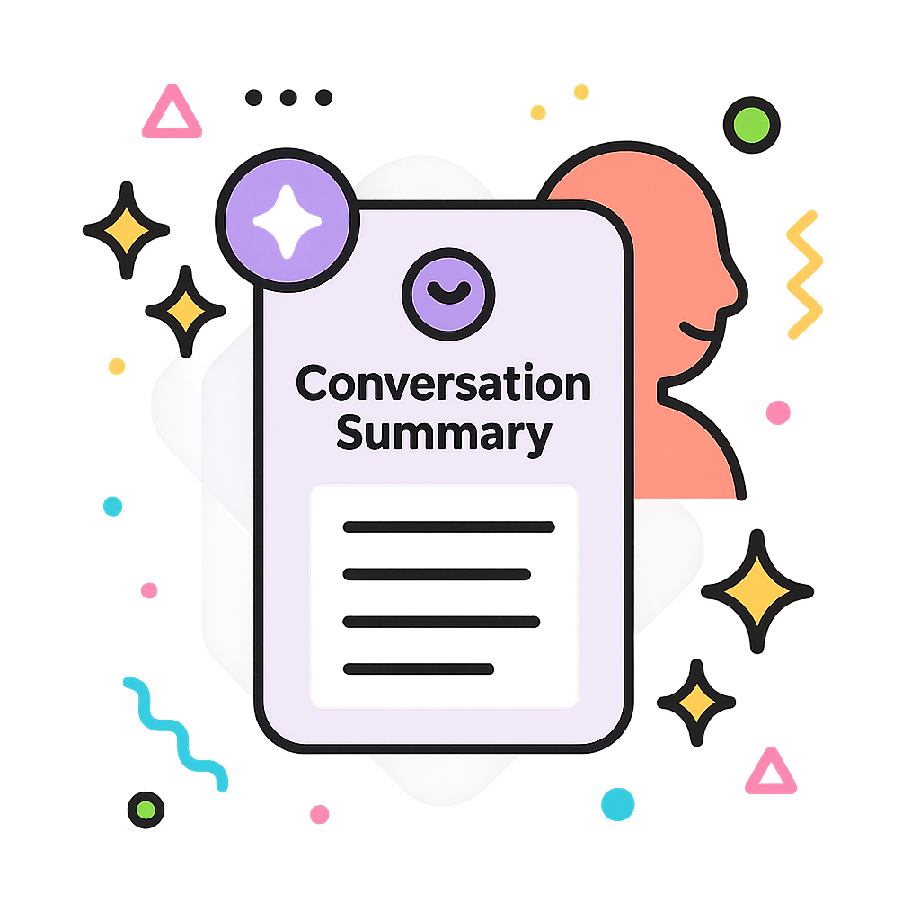 Illustration of AI Conversation Summary